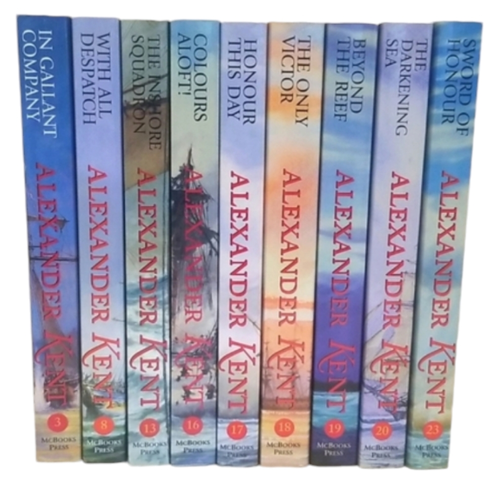 Lot of 9 Alexander Kent Books Richard Bolitho Novels 3, 8, 13, 16-20 & 23